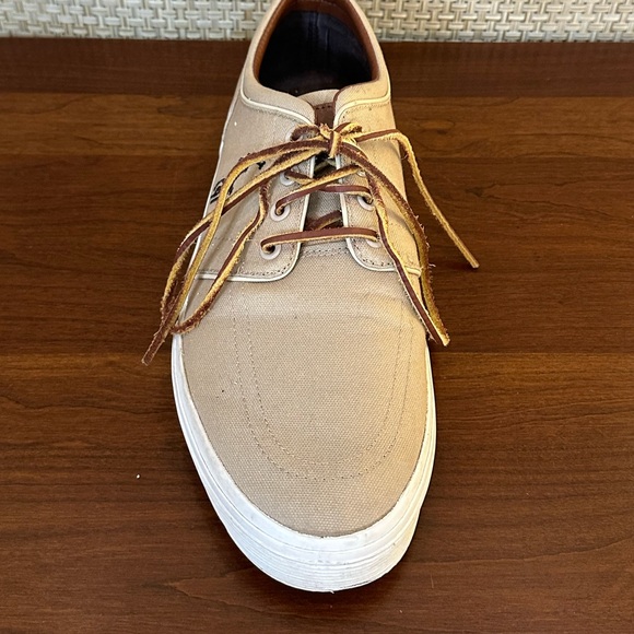 🌟HP🌟Polo by Ralph Lauren Brown Faxon Canvas Sneakers 11.5D - Picture 9 of 14